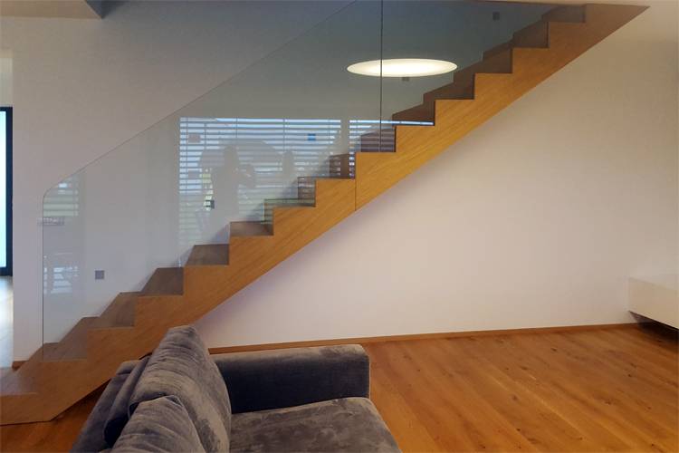 Steklene ograje detajl