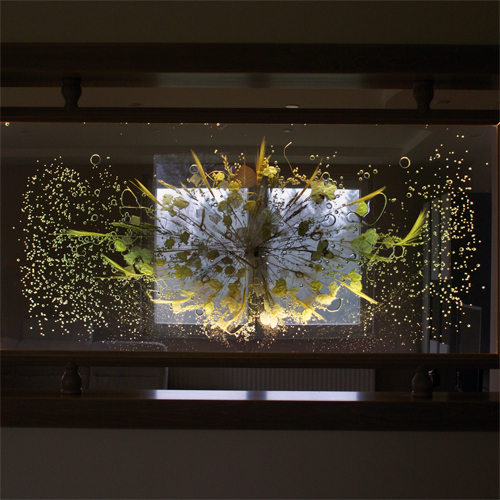 Suho cvetje v steklu